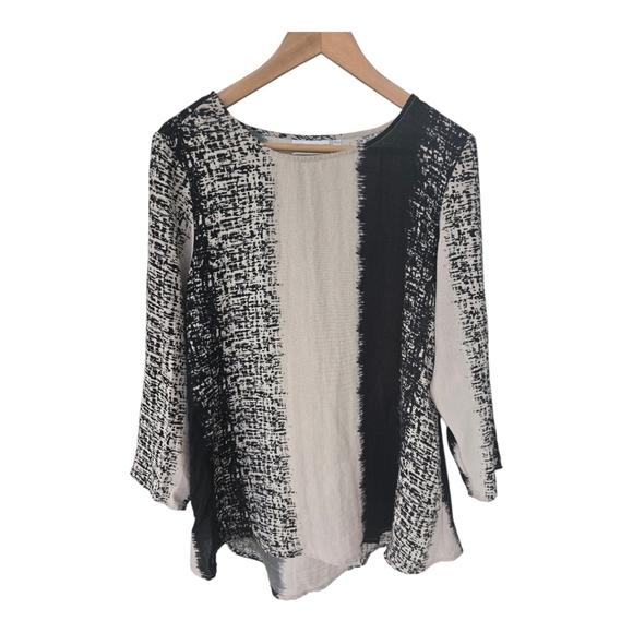 Habitat Tops - Habitat Oversized Tunic Shirt Sz Medium Women Lagenlook Asymmetric Blouse